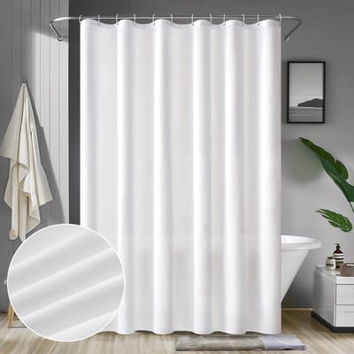 Dailygoody - Douchegordijn - Waterdicht - Schimmelbestendig - 180 x 210 cm - Polyester - Inclusief haken - Geschikt voor badkamers
