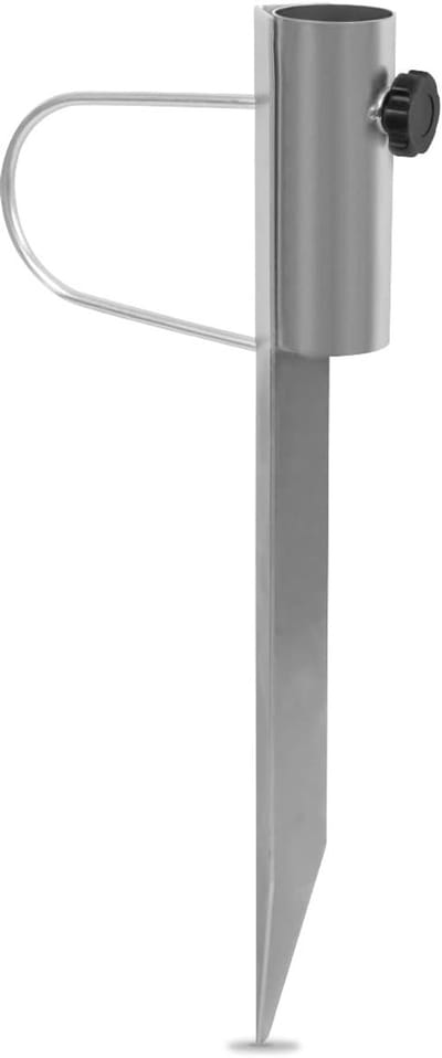 Zandanker Parasolhouder - Strand Parasol Voet - Stevig Verankeren - Verzinkt Staal Robuust - 45 cm Lengte
