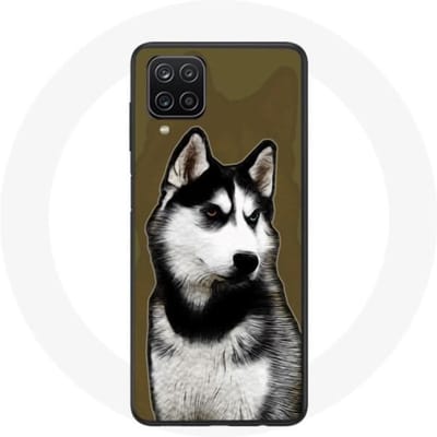 Samsung Galaxy A12 Siberische Husky hoesje