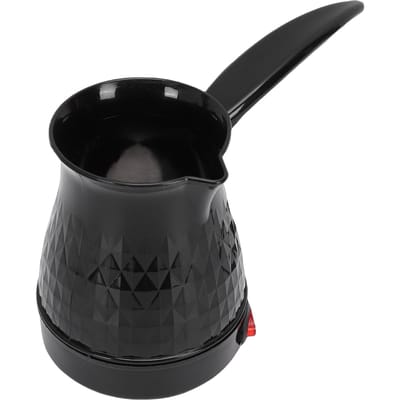 Cafetière turque électrique 600 ml en acier inoxydable Machine à café turque 600 W pour la maison, le voyage, le camping black