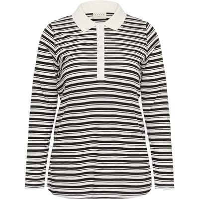 Dames poloshirt met lange mouwen KAFFE Curve Miana