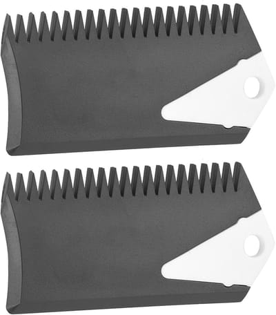 Waskam Surfplank - Skimboard Accessoire - Wax Aanbrengen - Gladde Afwerking - 2 Stuks - Zwart