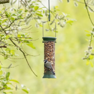 CJ Wildlife Pindasilo voor Vogels - Challenger - Voedersilo van 23cm voor Tuinvogels - Vogelvoedersilo voor Kleine Vogels - Hangend Vogelvoederhuisje - Vogelvoer Silo - Groen