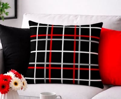 Modern Geometry Collection Kussenhoes – Red Edition - 45x45 cm