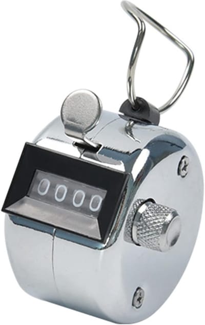 Mechanische Tally Teller - Hand Teller - Activiteiten Tellen - Zonder Batterij - Tot 9999 - Metaal