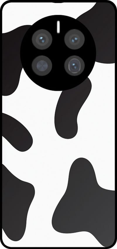 Smartphonica Telefoonhoesje Geschikt voor Huawei Mate 50 Pro met Koeienvlekken Opdruk - TPU Backcover Case With Cow Patches Design geschikt voor Huawei Mate 50 Pro