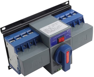 Allecto - Automatische transfer schakelaar - 63A 4P - Betrouwbare werking - Compact formaat - Elektromechanische vergrendeling - Ideaal voor noodst...