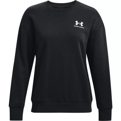 Under Armour Essential Fleece Crew Sweatshirt Zwart L Vrouw