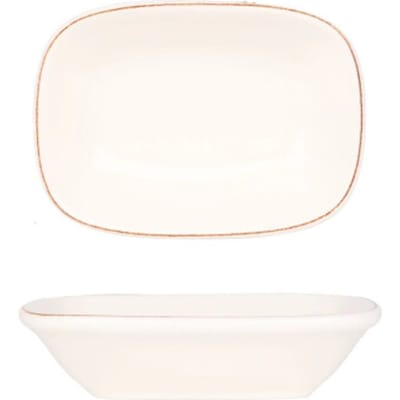 Bonna Serveerschaal - Retro - Porselein - 12x8.5 cm - set van 2