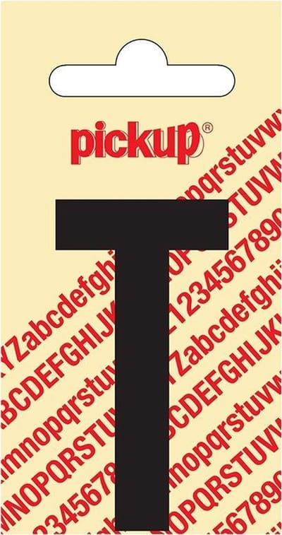 Pickup plakletter Nobel 60 mm zwart T - 31002060T