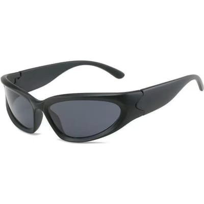 Lunettes de soleil Y2k Hommes Dames Premium Lunettes de soleil Vintage Luxe Homme Mode Lunettes de Soleil Conduite Lunettes Sport Cyclisme Verres UV400 black