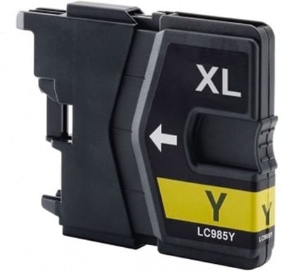 LC-985 XL Geel - Huismerk inktcartridge compatible met Brother DCP 145C \ DCP 163C \ DCP 165C \ DCP 167C \ DCP 185C \ DCP 195C \ DCP 365CN \ DCP 375CW \ DCP 383C \ DCP 385C \ DCP 387C \ DCP 395CN \ DCP 585CW \ DCP 6690CW \ DCP J125 \ DCP J140W