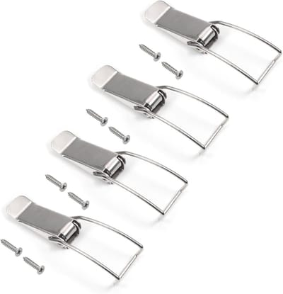 Veerbelaste Tuimelvergrendeling - Gesp Clip - Kasten Sluiten - Stevig Vastgezet - 12 cm Lengte - Metaal