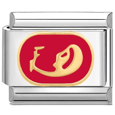 Quiges - Schakel - Bedel - 9mm - charms - Horoscoop Maagd - Geschikt voor - armband - Schakelarmband - italy bedels armband