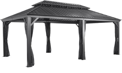 Sojag Paviljoen Pergola Messina 363x598x307 cm - Antraciet