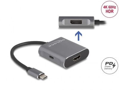 DeLOCK 87867 video splitter HDMI/DisplayPort 1x HDMI + 2x DisplayPort
