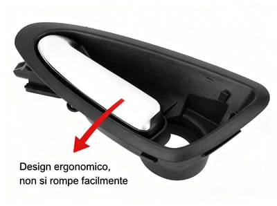 Dailygoods- Deurgreep Hoogwaardige ABS - Deurgreep Binnen - Deurgreep Links - Deurgreep Vervanging - Deurgreep Auto - Met Achteruitkijkspiegel Schakelgat