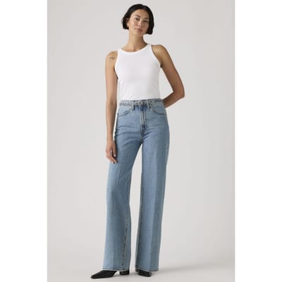 Levi's Ribcage Wide Leg Belted Jeans Taglia: W27L32 | Pantaloni Outlet | Donna