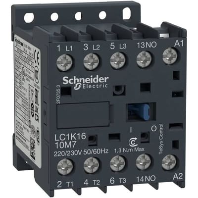 Schneider Electric LC1K1610P7 Contactor 3x NO 7.5 kW Met hulpcontact 1 stuk(s)