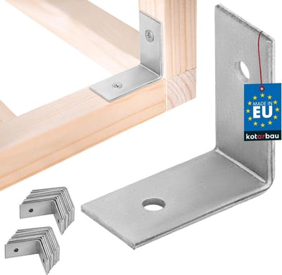 Hoekverbinders Staal - Steunen Bevestigers - Meubel Reparatie - Gegalvaniseerd Duurzaam - 30x30x15 mm - Zilver