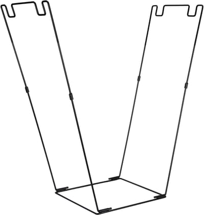 Vuilniszakhouder Frame - Stevige Buitentas - Tuin Opruimen - Duurzaam Ijzeren Frame - 32x33x775cm - Zwart