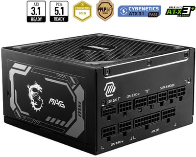 MSI MAG A1250GL PCIE5 power supply unit 1250 W 24-pin ATX ATX Zwart