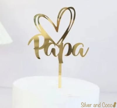SilverAndCoco® - Vaderdag Versiering Ontbijt Prikker | Taartversiering Verjaardag Decoratie Pakket | Party Feest Cadeau voor - Vader / Dad / Liefste Papa