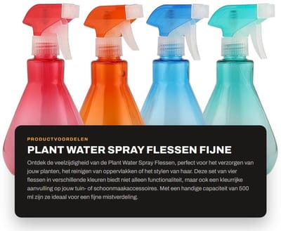 Dailygoods- Plantenspuit 500 ml - Plastic Spuitflacon - Hervulbare Sprayfles - Lichtgewicht Misters - Voor Tuinieren en Reiniging - Schokbestendig - Spuitfles