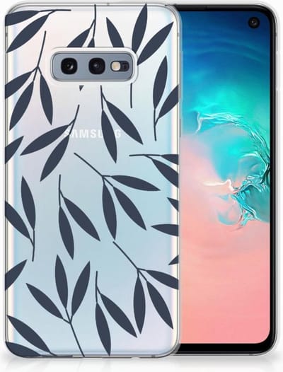 Samsung Galaxy S10e TPU Case Leaves Blue
