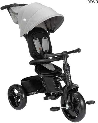 RFWR® Driewieler voor Baby en Peuter met Duwstang - Groeit Mee tot 4 Jaar, Comfortabele Zitting, Compact Opvouwbaar