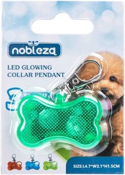 Nobleza Honden veiligheidsverlichting - Hondenlampje - Led lampje - Honden verlichting - Groen