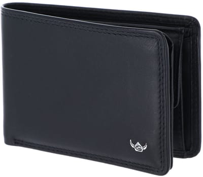 Golden Head Leren portemonnee Polo RFID Protect Minischeintasche 1196 Schwarz zwart