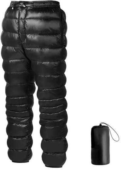 Ultralichte Warme Donsbroek 800FP maat M – Wind- en Waterdichte Ski- & Wandelbroek voor Wintersport, Winterwandelen, Camping, Trekking en Sneeuwactiviteiten
