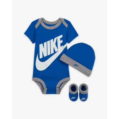 Set met body+kniekousen+muts met logo voor babymeisje Nike Futura