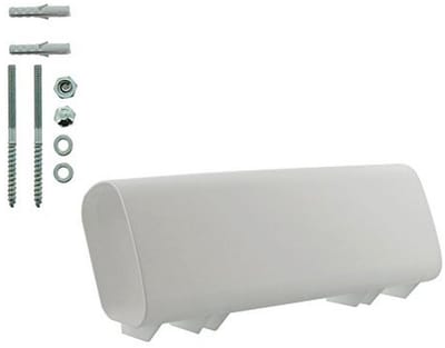 Krantbox voor Bevestiging aan Brievenbus - Kunststof, Wit, Weerbestendig en Onderhoudsvriendelijk