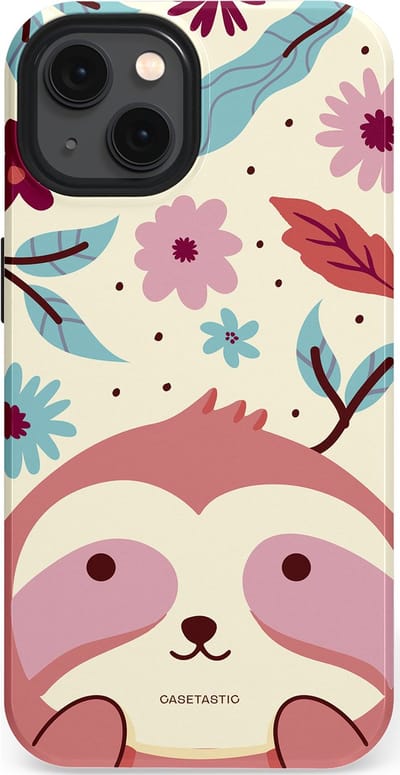 Casetastic Hoesje Geschikt voor Apple iPhone 13 Magsafe - Stijlvolle Beschermende Duo-layer Case - Luiaard knuffels
