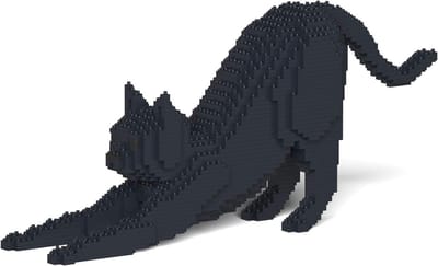 3D Bouwstenen Dierenmodel Kat - STEM Speelgoed voor Volwassenen en Kinderen Vanaf 14 Jaar