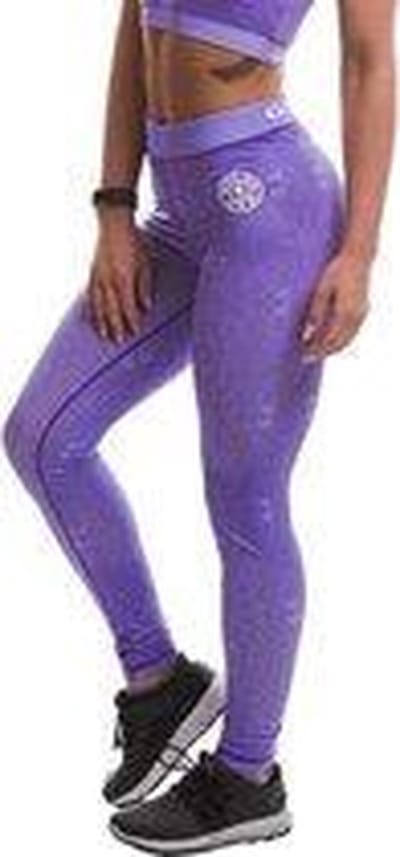 Gold's Gym Ladies Pattern Printed Gym Leggings - Lilac - XS