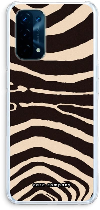 Case Company® - Hoesje geschikt voor Oppo A74 5G hoesje - Arizona Zebra - Soft Cover Telefoonhoesje - Bescherming aan alle Kanten en Schermrand