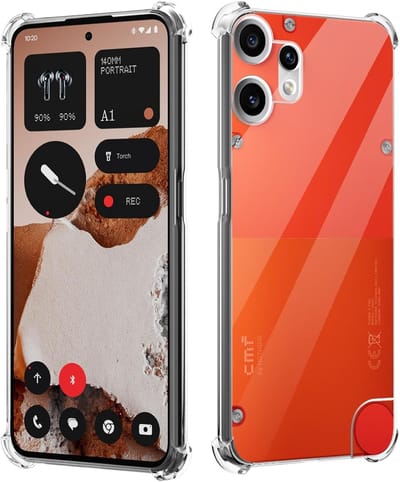 Casemania Hoesje Geschikt voor Nothing CMF Phone 2 Pro - Transparant - Anti Shock Back Cover met Camera Bescherming