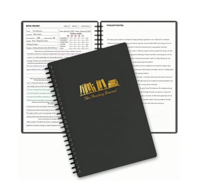 The Reading Journal Black - Leeslogboek - Boekdagboek - Book Journal - Perfect Cadeau voor Boekenliefhebbers - Sinterklaas of Kerst - Schoencadeaus - Sinterklaascadeaus - Kerstcadeaus