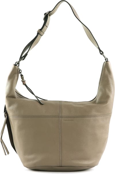FREDsBRUDER Leren Schoudertas Pruvia Bucket Shoulderbag Taupe Lichtbruin