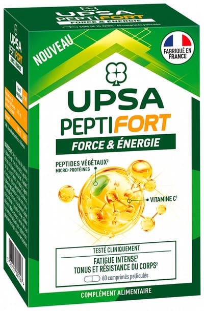 UPSA PeptiFort Kracht en Energie 60 Filmomhulde Tabletten