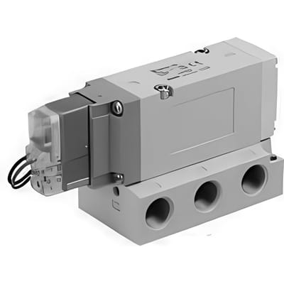 SMC 5/2-Weg Sub-Base Pneumatisch Magneetventiel Rc Draad Met Gelijkrichter - VF3140-5DO1