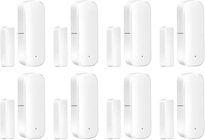 Deur Sensor - Alarm Detector - Huis Beveiliging - Realtime Meldingen - 8 Stuks - Wit