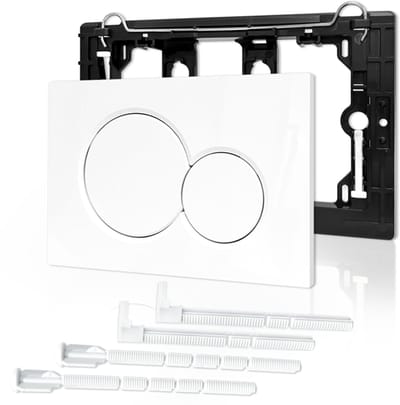 Bedieningspanelen - Geschikt voor Geberit UP320/UP300 & SIGMA01/20/21/30/40/50 - Toiletten bedieningsplaat - 2-toets spoeling - WIT