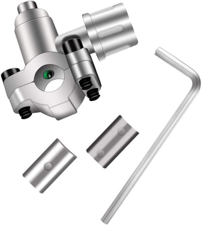 Dailygoods- Plug-Through Valve BPV-31 - 3-in-1 Toegang - Geschikt voor 1/4", 5/16", 3/8" Buizen - Verstelbaar - Zinklegering - Inclusief 2 Stuks - Doorsteekventiel