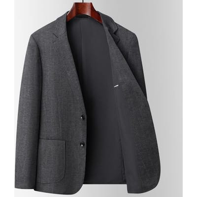 Nouveaux costumes pour hommes d'automne, costumes élastiques épais sans repassage XXXXL