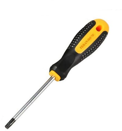 Allecto - Torx Schroevendraaier T8 - Magnetische Lange As - Ergonomisch Handvat - Chroom Vanadium Staal - Voor Reparatie en Onderhoud - Zwart