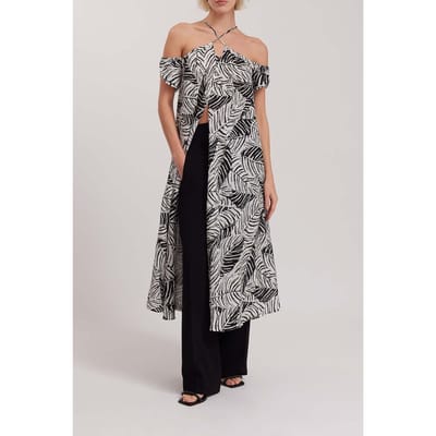 Anne Fontaine Agathe Black/white Size: 36 | Maxi Dresses Outlet | Dames | Zwart